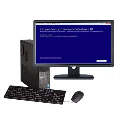 Установка Windows не удалась	