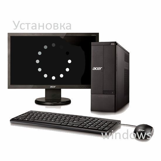 При установке Windows черный экран	