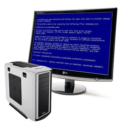 При установке windows 10 синий экран	